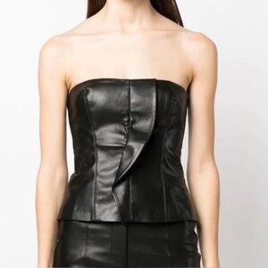 Nanushka Kya Vegan Leather Top